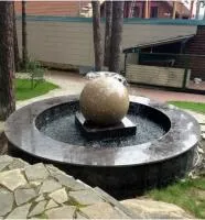 Сфера гранит фонтан 3D шар (518901) ∅ 750 мм. Звенигово