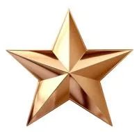 Бронзовая звезда накладка на памятник в Звенигово (518475)