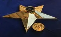 Звезда латунь ø 1100 мм. (514225) монтаж комплект горелка ГВД 379 10 89 00 ПС вечный огонь пустотелая  в Звенигово