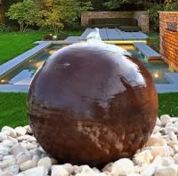 Сфера КОРТЕН - ШАР ФОНТАН 3D (518902) ∅ 850 мм. Звенигово